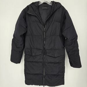 everlane black perka puffer coat winter jacket black size Xsmall